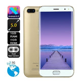 Smartphone 5.0  Inch Android 6.0 SIM Unlocked WIFI Bluetooth GPS 3G Smartphone Original Accessories 18Jul28
