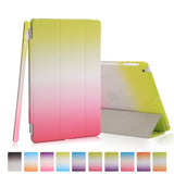 For Apple iPad Air 2 Air2 Retina Smart Case Cover Rainbow Tablet Pu Leather Cases For ipad air 2 ipad 6 For ipad 5th generation