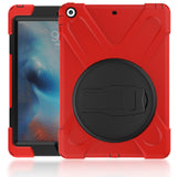 Heavy Duty For iPad 6 iPad Air 2 Shockproof Armor Case Silicon + PC Kickstand Funda For iPad Air 2 iPad 6 Cover Stand Anti-Drop
