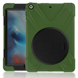 Heavy Duty For iPad 6 iPad Air 2 Shockproof Armor Case Silicon + PC Kickstand Funda For iPad Air 2 iPad 6 Cover Stand Anti-Drop