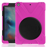 Heavy Duty For iPad 6 iPad Air 2 Shockproof Armor Case Silicon + PC Kickstand Funda For iPad Air 2 iPad 6 Cover Stand Anti-Drop