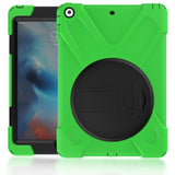 Heavy Duty For iPad 6 iPad Air 2 Shockproof Armor Case Silicon + PC Kickstand Funda For iPad Air 2 iPad 6 Cover Stand Anti-Drop