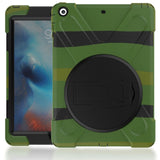 Heavy Duty For iPad 6 iPad Air 2 Shockproof Armor Case Silicon + PC Kickstand Funda For iPad Air 2 iPad 6 Cover Stand Anti-Drop